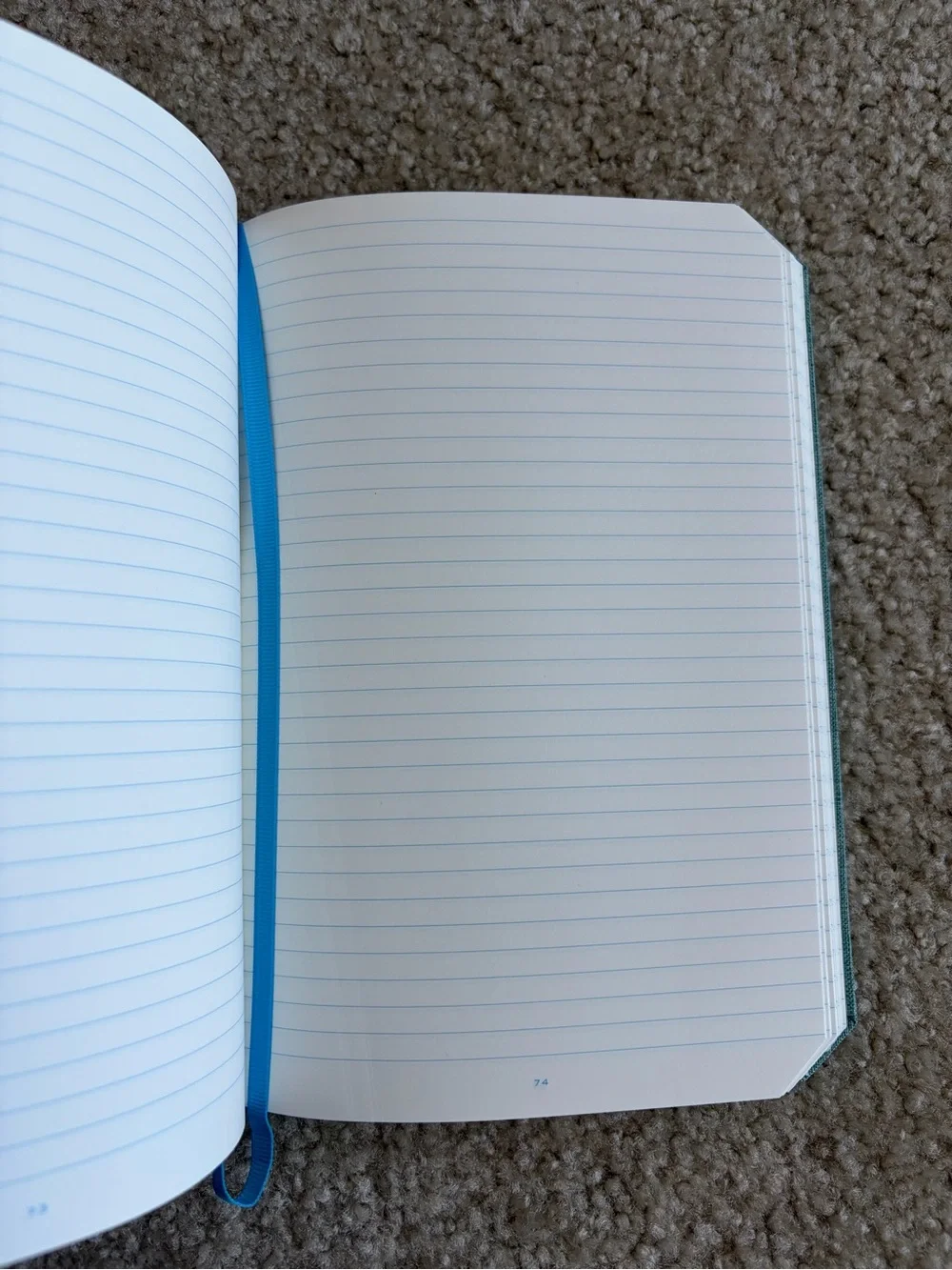 Blue Green Soft Cover Notebook Journal
